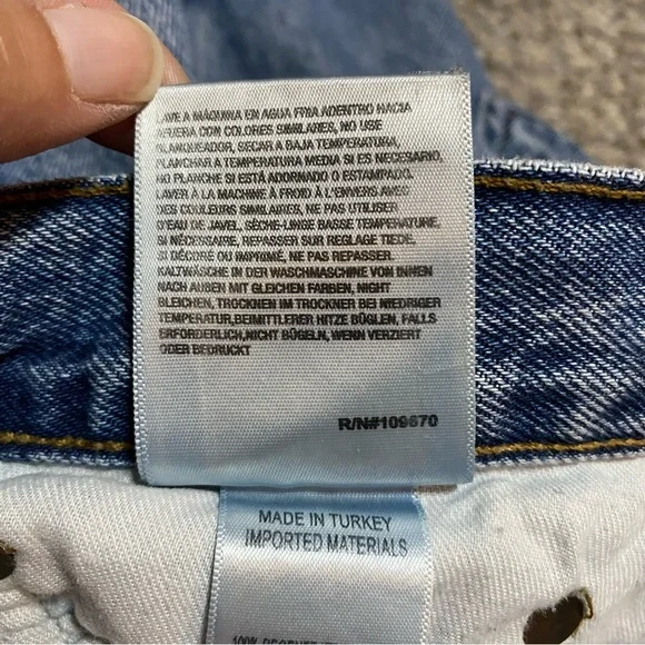 Agolde Fran Low Slung Straight Jeans Women’s 28 Intervention Button Fly Relaxed - Picture 12 of 12